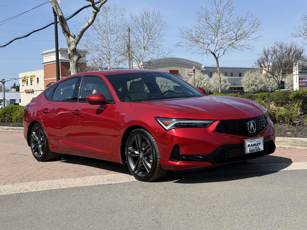 Red 2025 Acura Integra FWD with A-SPEC Package Sedan Front-Wheel Drive Continuously Variable Transmission