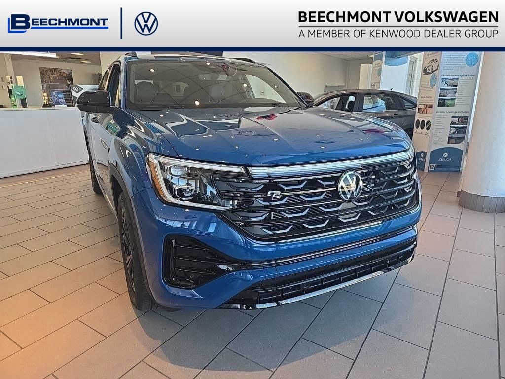 Blue 2025 Volkswagen Atlas Cross Sport SUV / Crossover All-Wheel Drive 8-Speed Automatic