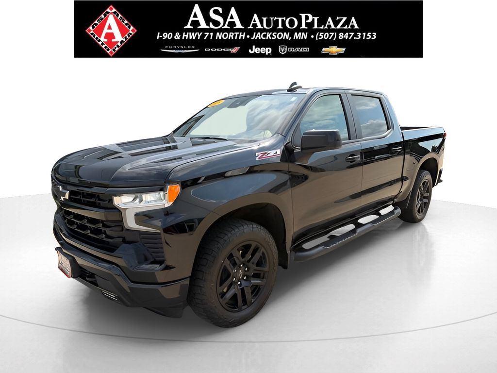 Black 2025 Chevrolet Silverado 1500 Pickup Truck Four-Wheel Drive Automatic