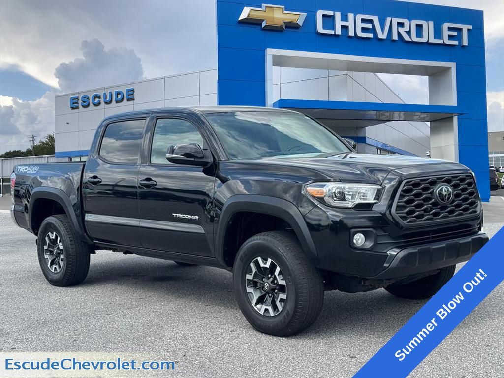 Midnight Black Metallic 2020 Toyota Tacoma Pickup Truck Four-Wheel Drive 6-Speed Manual