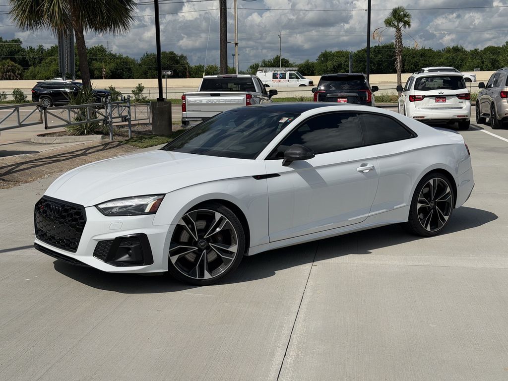 Glacier White Metallic 2023 Audi S5 Coupe All-Wheel Drive 8-Speed Automatic