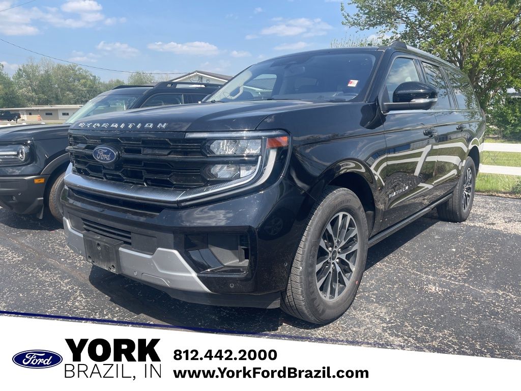 Black Metallic 2025 Ford Expedition MAX Platinum 4WD SUV / Crossover Four-Wheel Drive Automatic