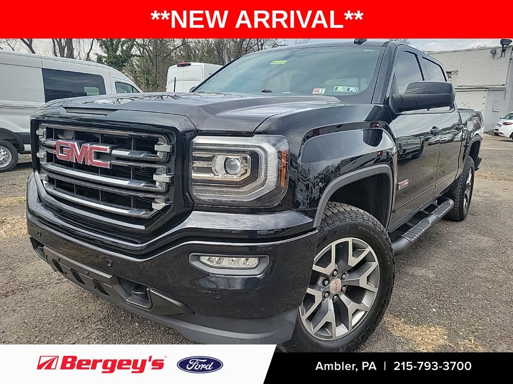 Onyx Black 2017 GMC Sierra 1500 SLT Crew Cab 4WD Pickup Truck Four-Wheel Drive 8-Speed Automatic Overdrive