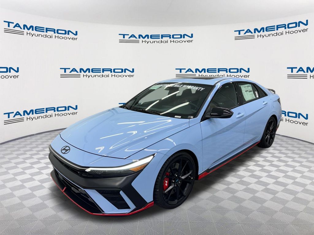 Performance Blue 2026 Hyundai Elantra N Sedan Front-Wheel Drive 8-Speed Automatic