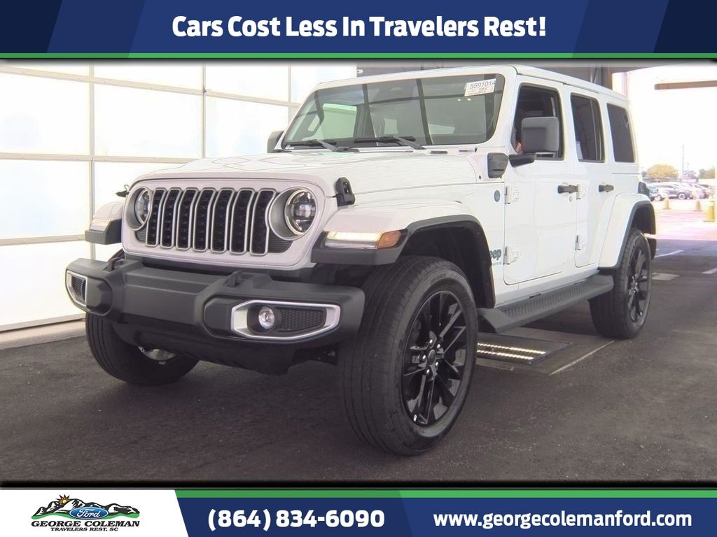 Bright White Clearcoat 2025 Jeep Wrangler 4xe Sahara 4WD SUV / Crossover Four-Wheel Drive 8-Speed Automatic