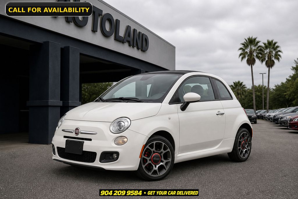 Bianco (White) 2012 FIAT 500 Hatchback Front-Wheel Drive 5-Speed Manual