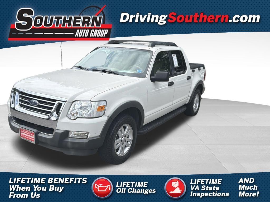 White 2008 Ford Explorer Sport Trac Pickup Truck 4X2 5-Speed Automatic