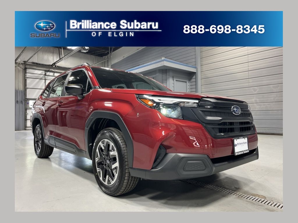 Crimson Red Pearl 2026 Subaru Forester SUV / Crossover All-Wheel Drive Continuously Variable Transmission