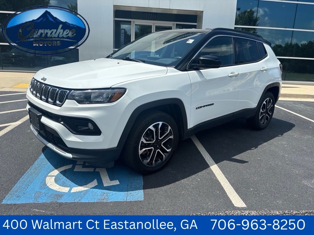 Bright White Clearcoat 2024 Jeep Compass SUV / Crossover Four-Wheel Drive 8-Speed Automatic