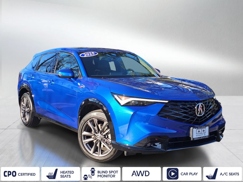 Blue 2025 Acura ADX SUV / Crossover All-Wheel Drive Continuously Variable Transmission