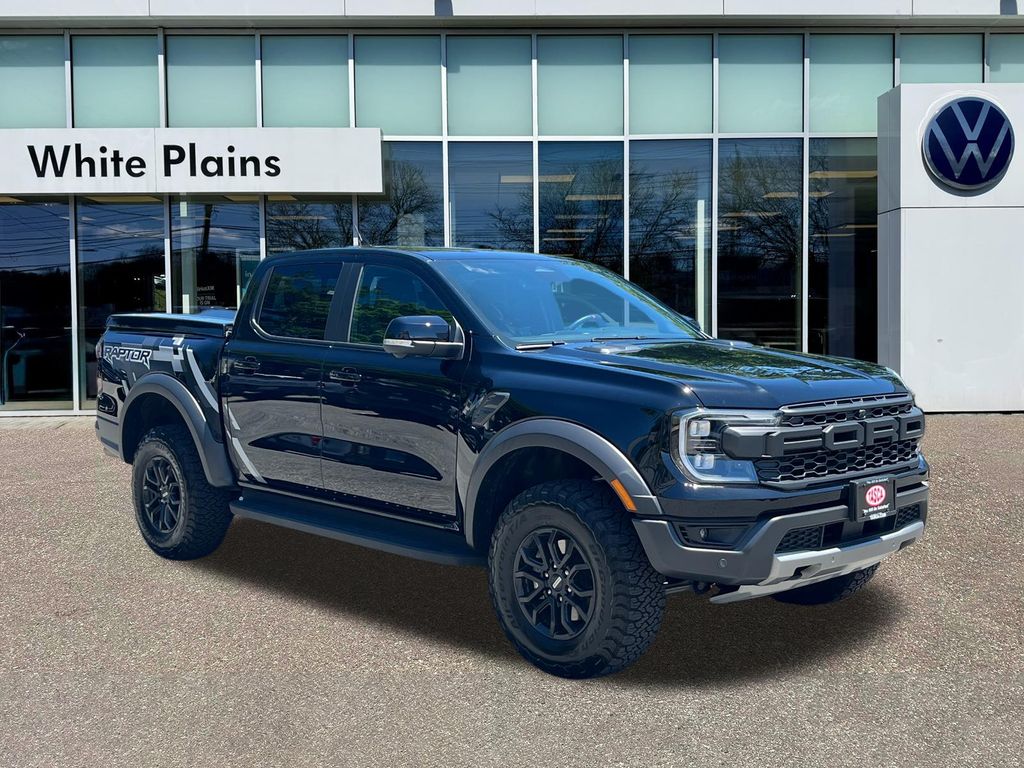 Shadow Black 2025 Ford Ranger Raptor SuperCrew 4WD Pickup Truck Four-Wheel Drive Automatic