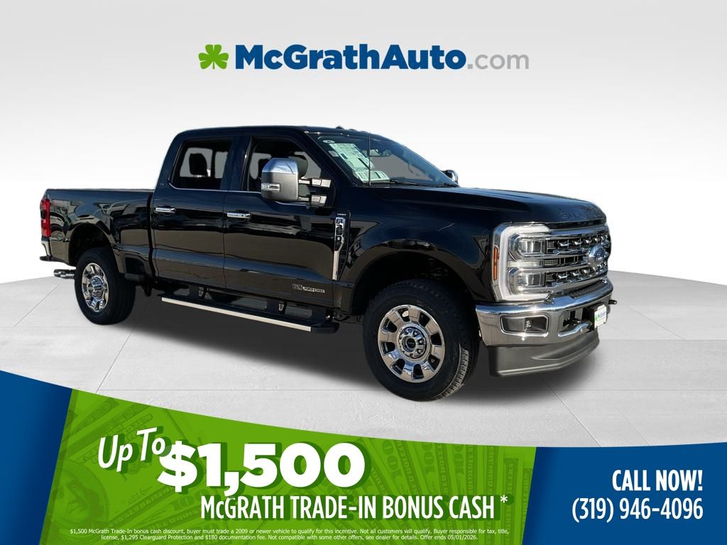 Agate Black Metallic 2026 Ford F-350 Super Duty Lariat Crew Cab 4WD Pickup Truck Four-Wheel Drive Automatic
