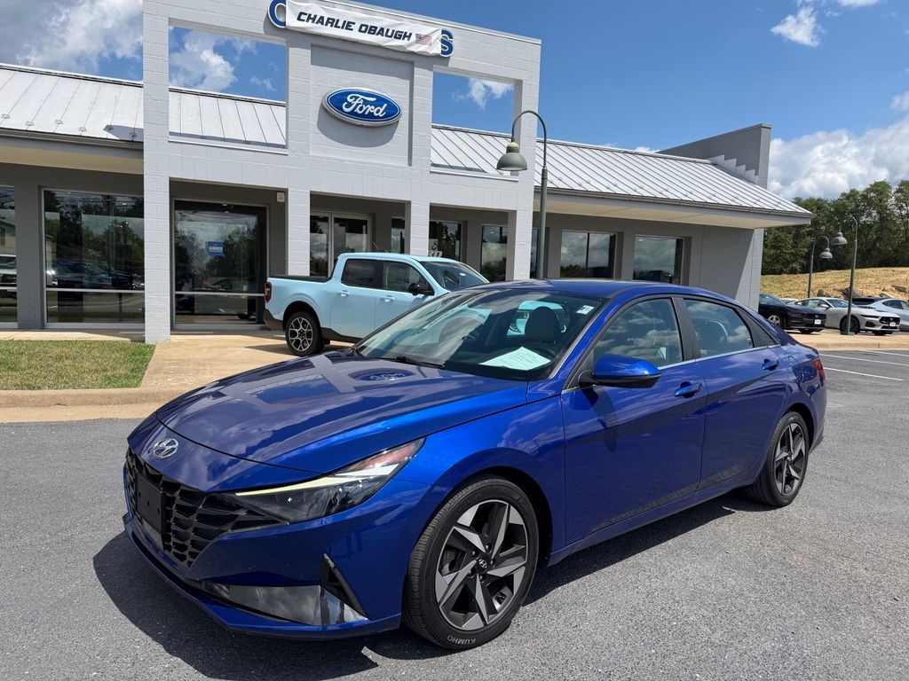 Intense Blue 2023 Hyundai Elantra Sedan Front-Wheel Drive Continuously Variable Transmission