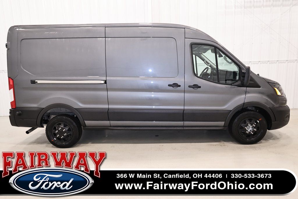 Carbonized Gray Metallic 2026 Ford Transit Cargo 250 Medium Roof LB AWD Van All-Wheel Drive