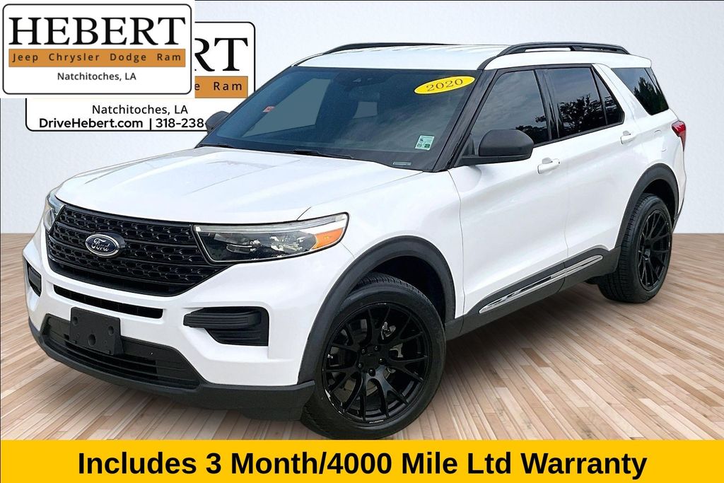 Oxford White 2020 Ford Explorer SUV / Crossover Rear-Wheel Drive Automatic