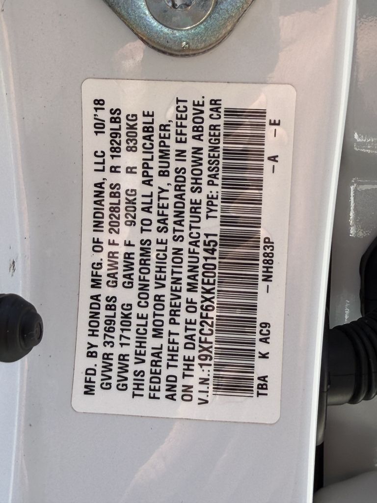Used 2019 Honda Civic Sedan