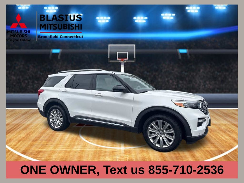 White 2020 Ford Explorer Limited AWD SUV / Crossover All-Wheel Drive Automatic