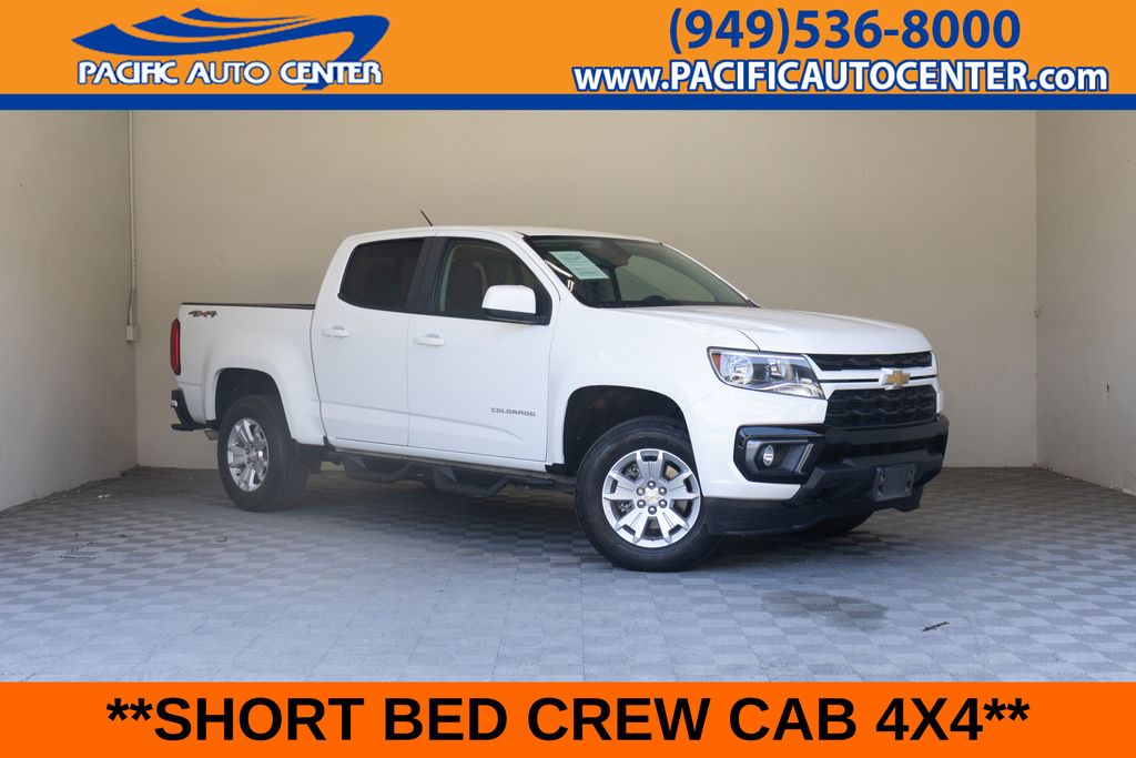 Summit White 2022 Chevrolet Colorado Pickup Truck Four-Wheel Drive 8-Speed Automatic