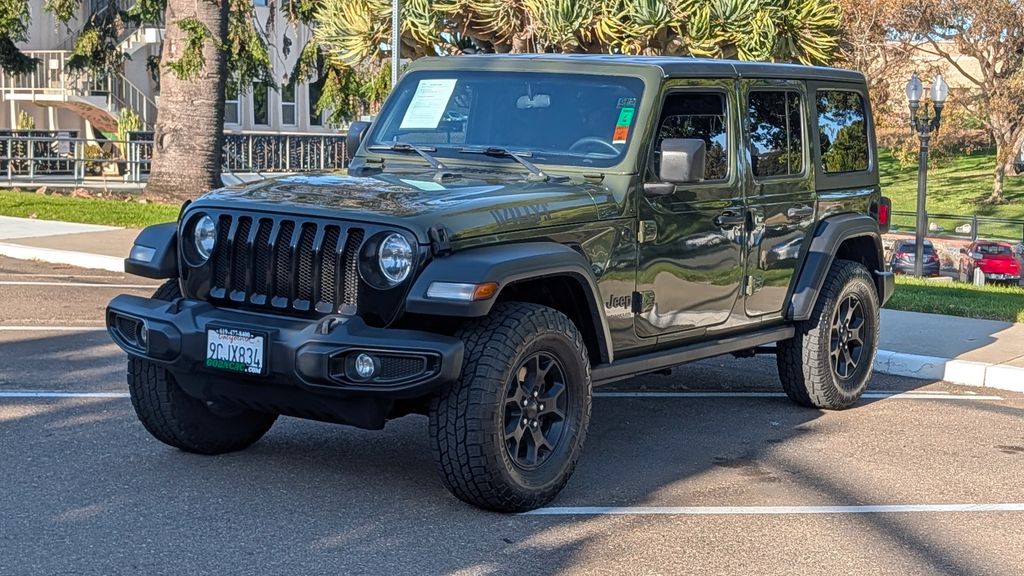 Used 2022 Jeep Wrangler Unlimited Willys 4D Sport Utility