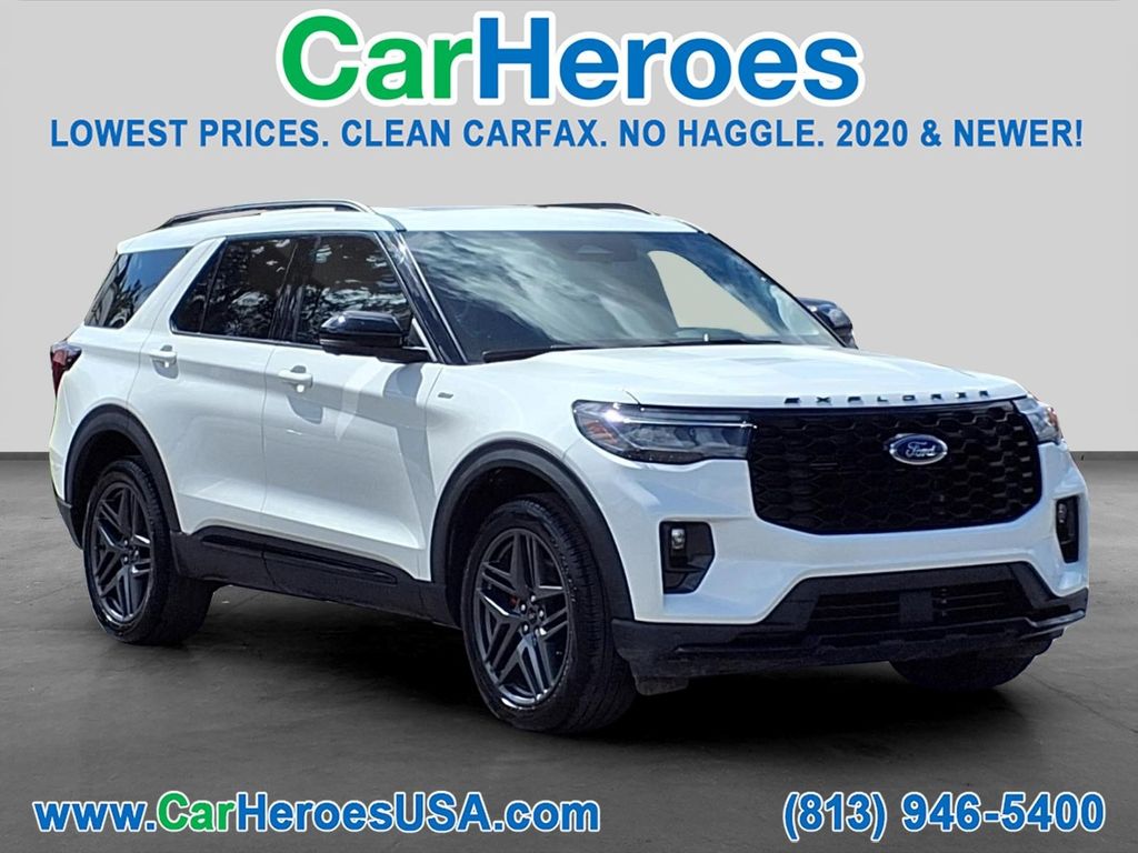 White Metallic 2025 Ford Explorer ST-Line AWD SUV / Crossover All-Wheel Drive Automatic