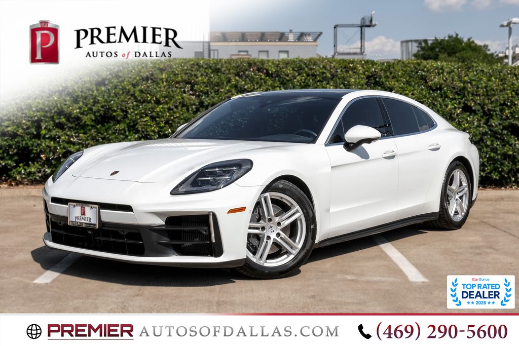 White 2025 Porsche Panamera Sedan Rear-Wheel Drive 8-Speed Automatic