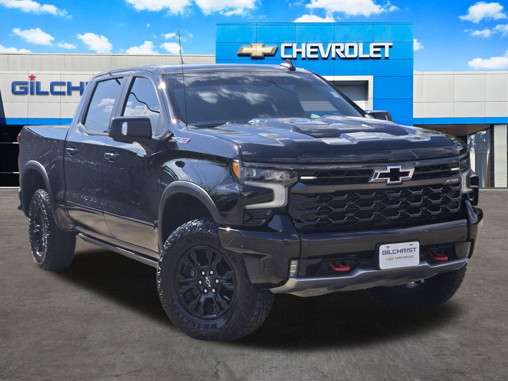 Black 2022 Chevrolet Silverado 1500 Pickup Truck Four-Wheel Drive Automatic