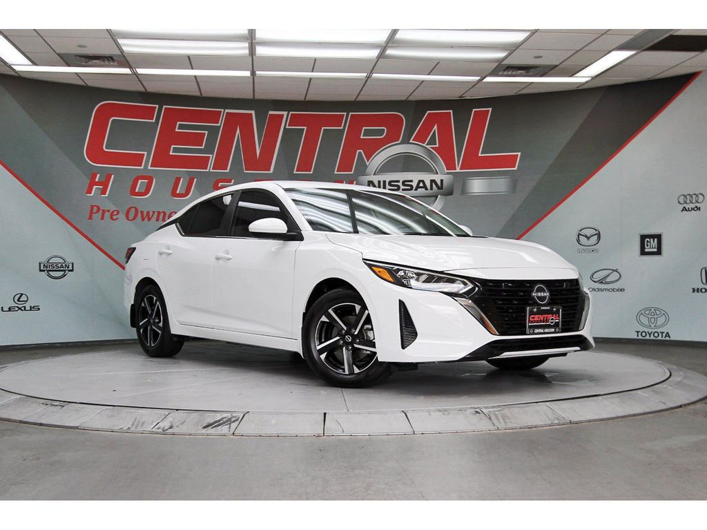 2025 Nissan Sentra SV White at DeMontrond Mazda