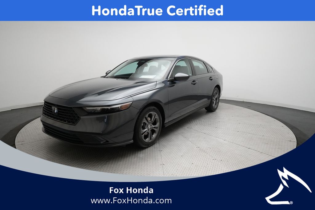 Meteorite Gray Metallic 2023 Honda Accord Sedan Front-Wheel Drive Continuously Variable Transmission