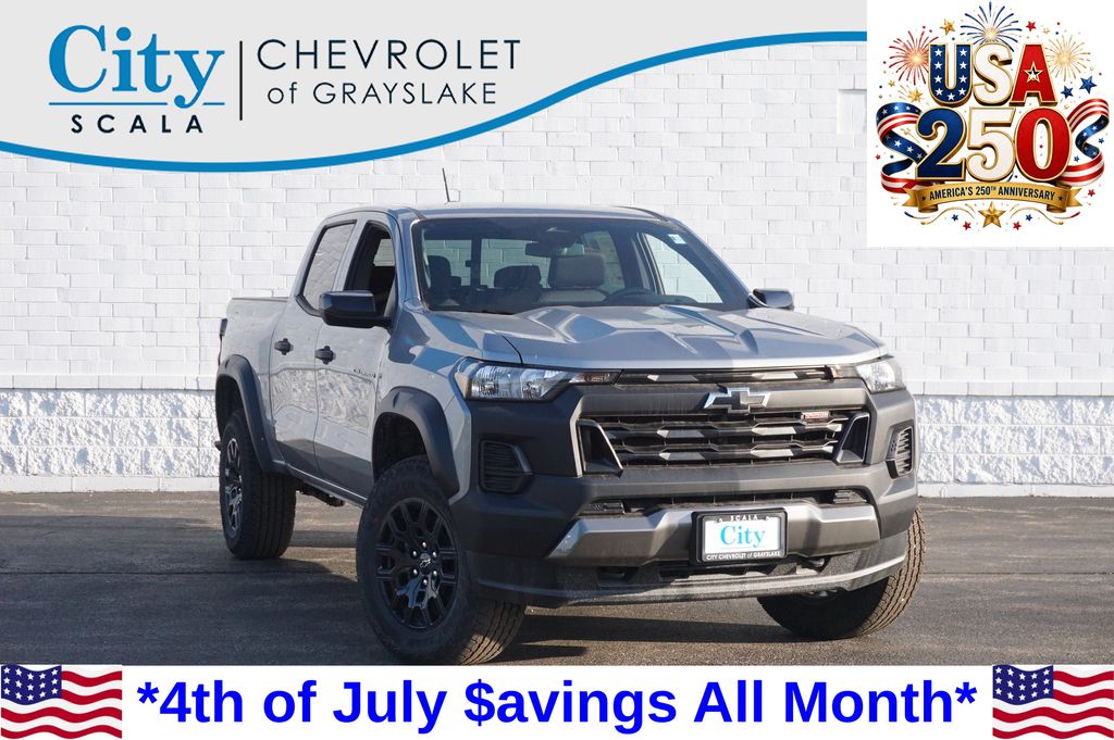 Sterling Gray Metallic 2026 Chevrolet Colorado Pickup Truck Four-Wheel Drive 8-Speed Automatic