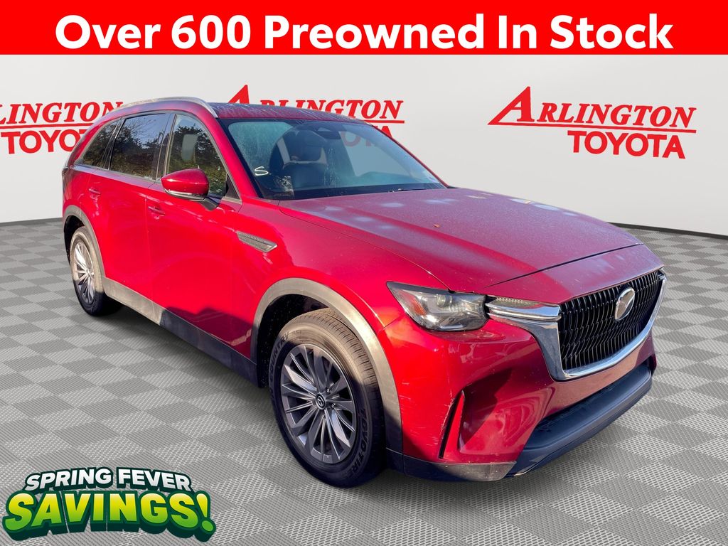 Soul Red Crystal Metallic 2024 Mazda CX-90 3.3 Turbo Preferred Plus AWD SUV / Crossover All-Wheel Drive 8-Speed Automatic