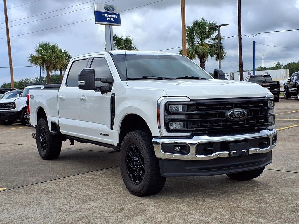 2024 Ford F-350SD Lariat White at Central Houston Nissan