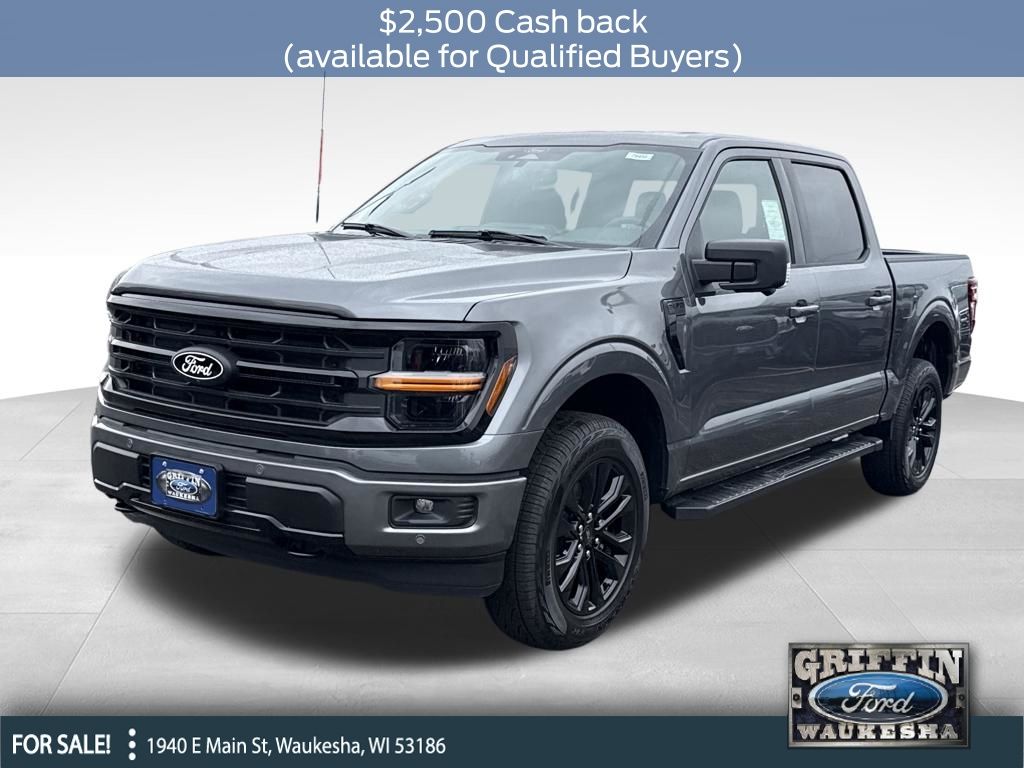Gray Metallic 2026 Ford F-150 XLT SuperCrew 4WD Pickup Truck Four-Wheel Drive Automatic
