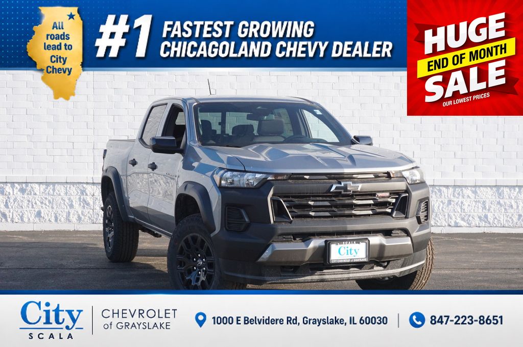 Sterling Gray Metallic 2026 Chevrolet Colorado Pickup Truck Four-Wheel Drive 8-Speed Automatic