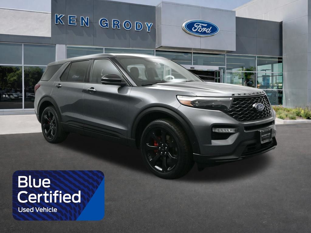 Carbonized Gray Metallic 2022 Ford Explorer ST AWD SUV / Crossover All-Wheel Drive Automatic