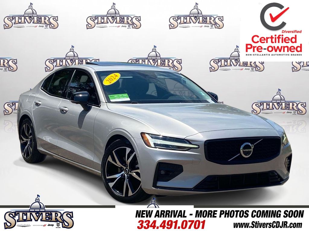 Silver 2024 Volvo S60 Sedan All-Wheel Drive Automatic