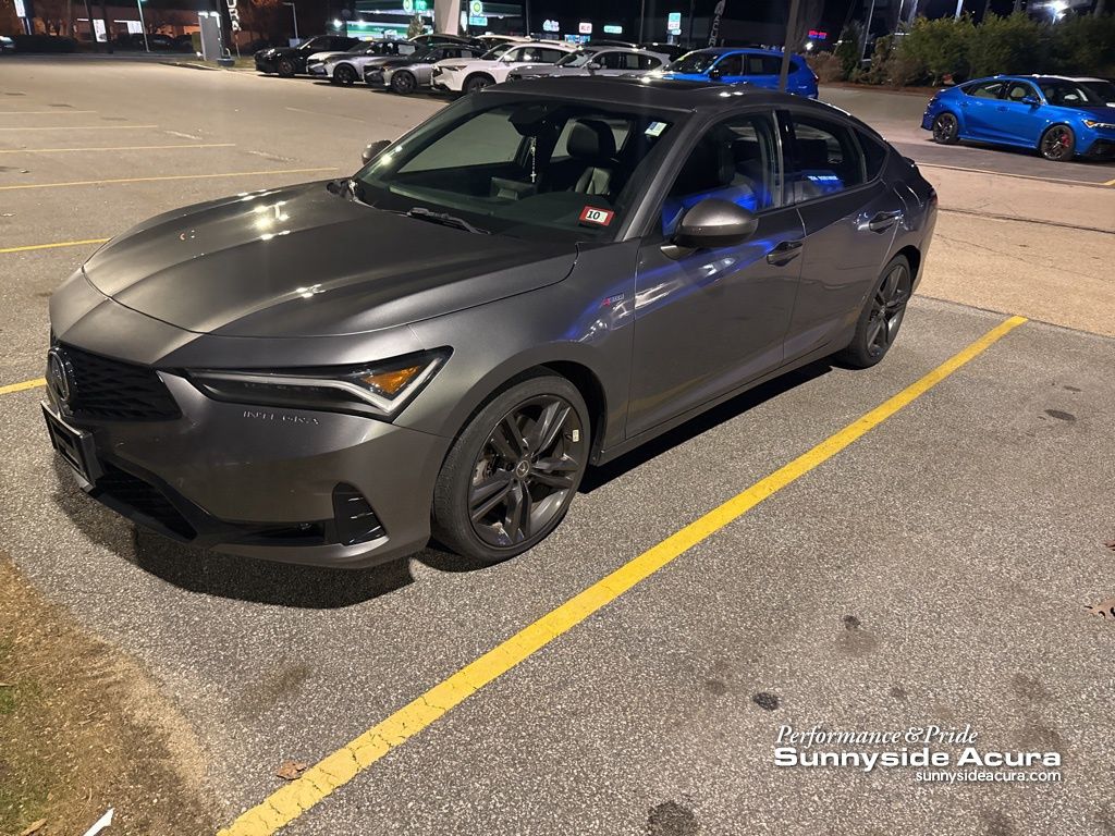 Liquid Carbon Metallic 2023 Acura Integra FWD with A-SPEC Package Sedan Front-Wheel Drive Continuously Variable Transmission