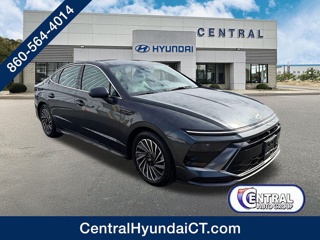 Portofino Gray 2025 Hyundai Sonata Hybrid Limited FWD Sedan Front-Wheel Drive 6-Speed Automatic