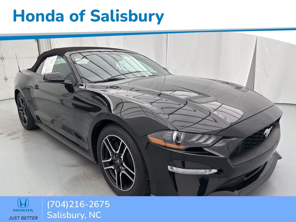 Shadow Black 2020 Ford Mustang EcoBoost Premium Convertible RWD Convertible Rear-Wheel Drive Automatic