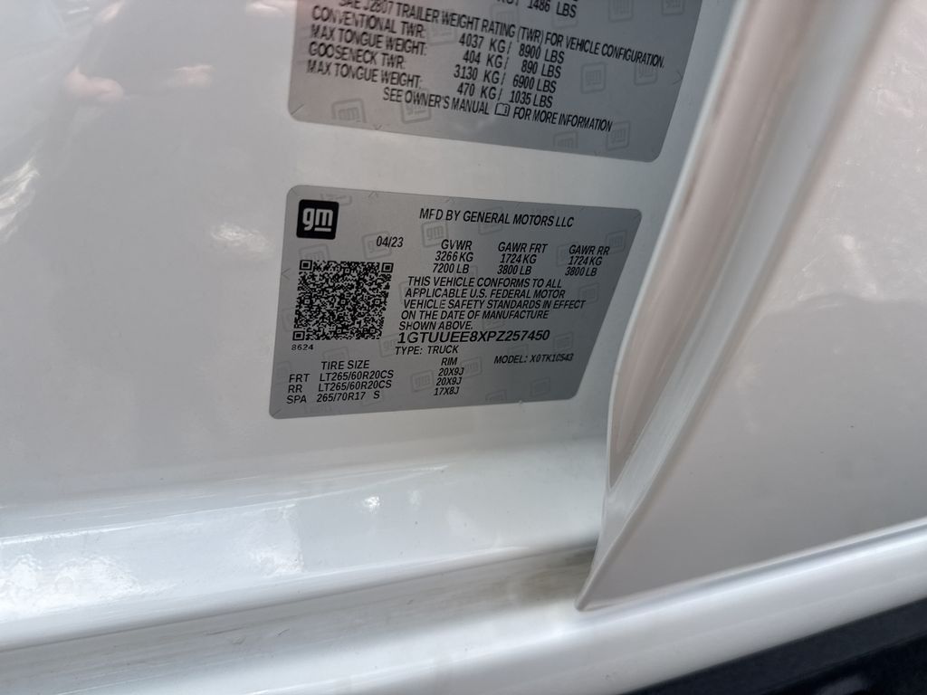 2023 GMC Sierra 1500 AT4 White at Bayway Chrysler Dodge Jeep Ram
