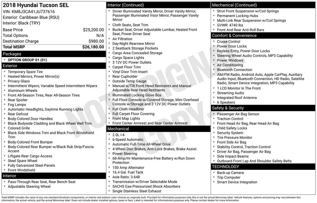 2018 Hyundai Tucson SEL