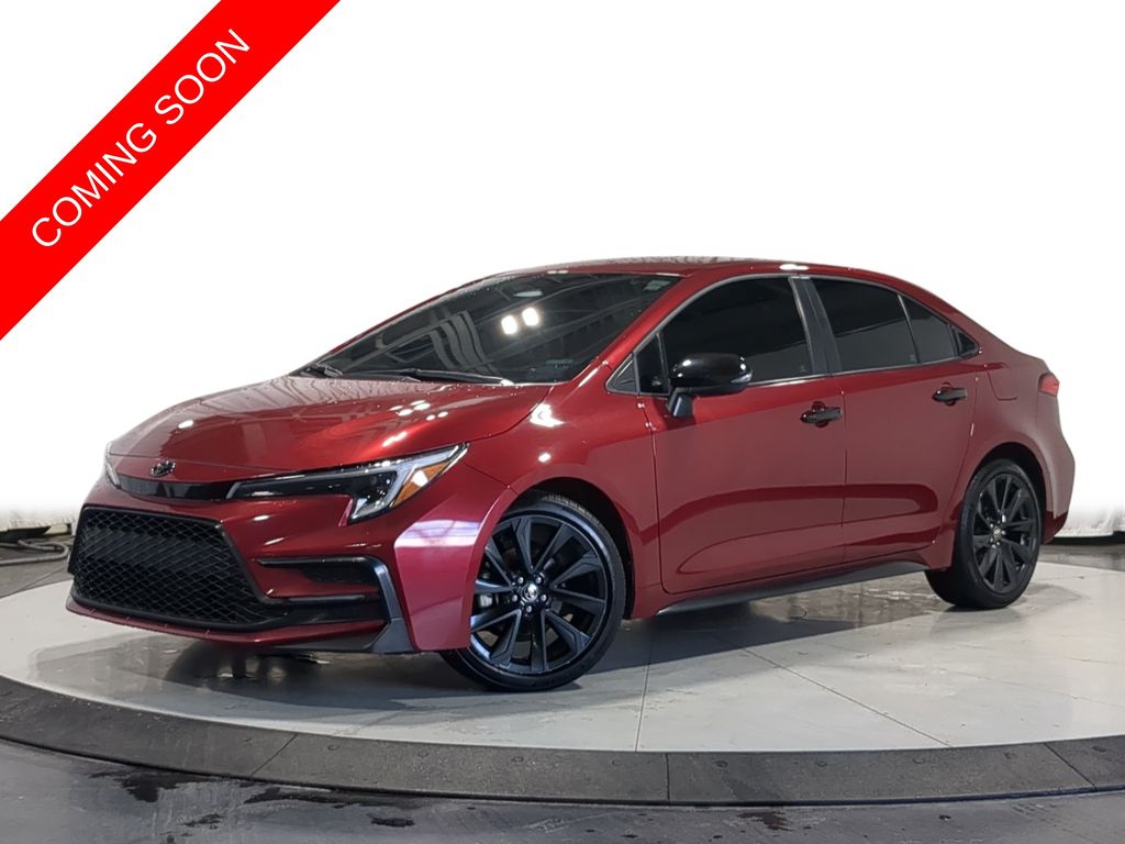 Red (Ruby Flare Pearl) 2023 Toyota Corolla SE FWD Sedan Front-Wheel Drive Continuously Variable Transmission