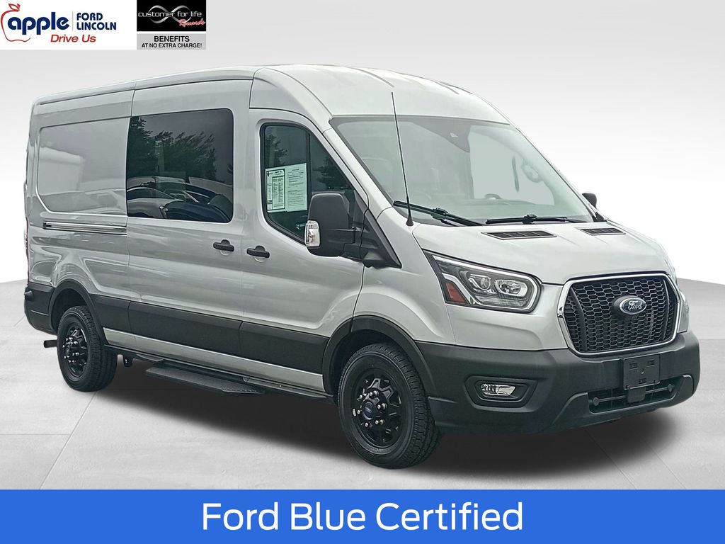 Ingot Silver 2023 Ford Transit Passenger Van