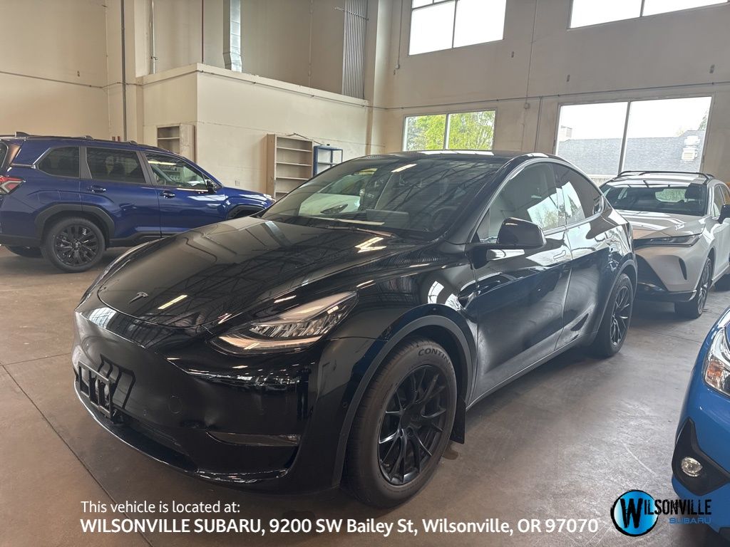 Solid Black 2021 Tesla Model Y Long Range AWD SUV / Crossover All-Wheel Drive 1-Speed Automatic
