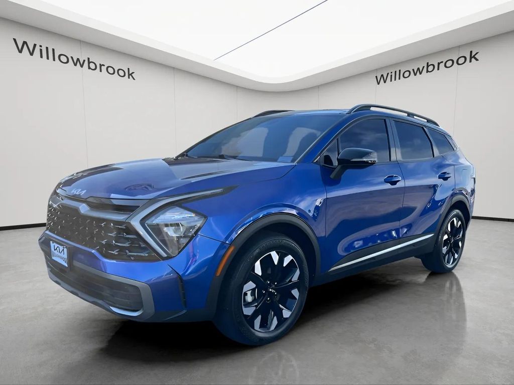 Sapphire Blue 2023 Kia Sportage SUV / Crossover All-Wheel Drive 8-Speed Automatic