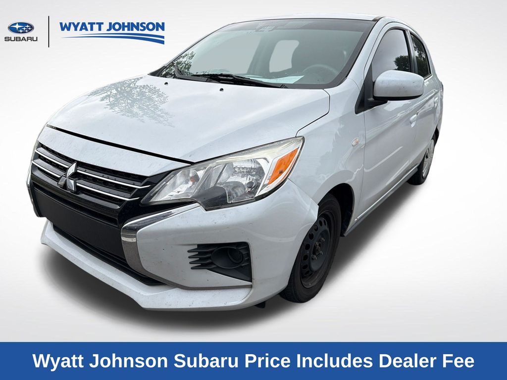 Starlight Silver Metallic 2021 Mitsubishi Mirage Hatchback Front-Wheel Drive Continuously Variable Transmission