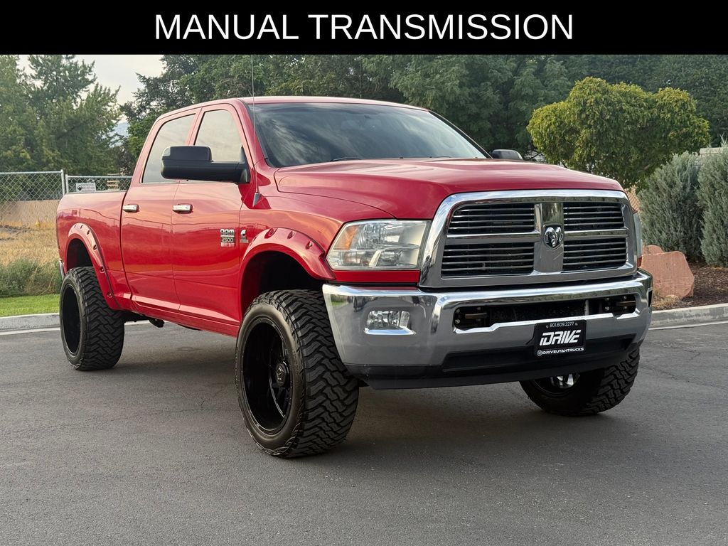 Flame Red Clearcoat 2010 Dodge RAM 2500 Pickup Truck Four-Wheel Drive 6-Speed Manual