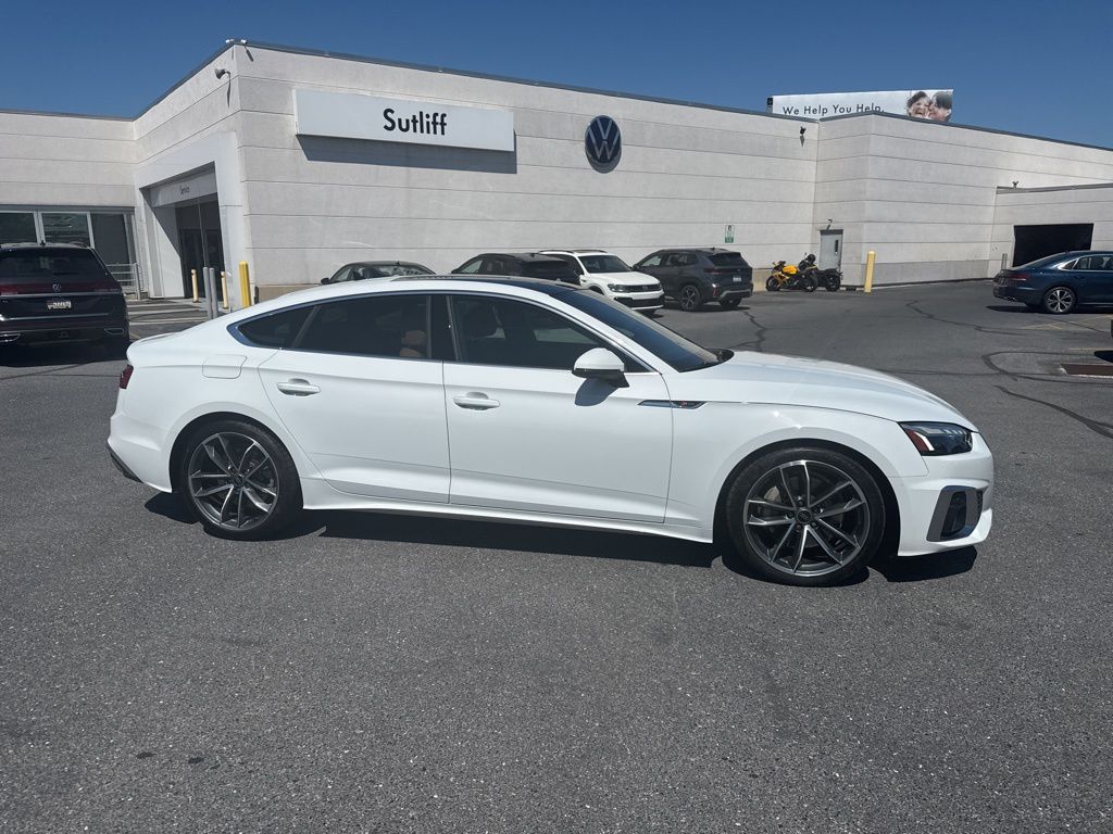 2023 Audi A5 Sportback 45 S line Premium Plus White at Audi Porsche Sewickley
