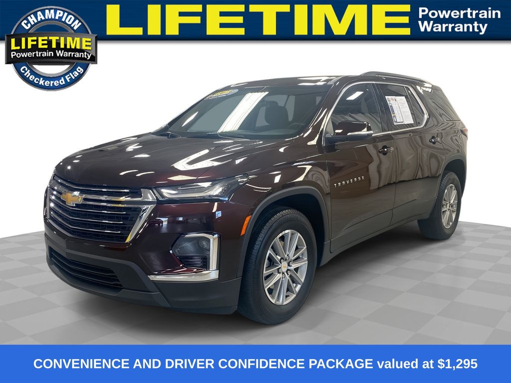 Black Cherry Metallic 2023 Chevrolet Traverse SUV / Crossover Front-Wheel Drive 9-Speed Automatic