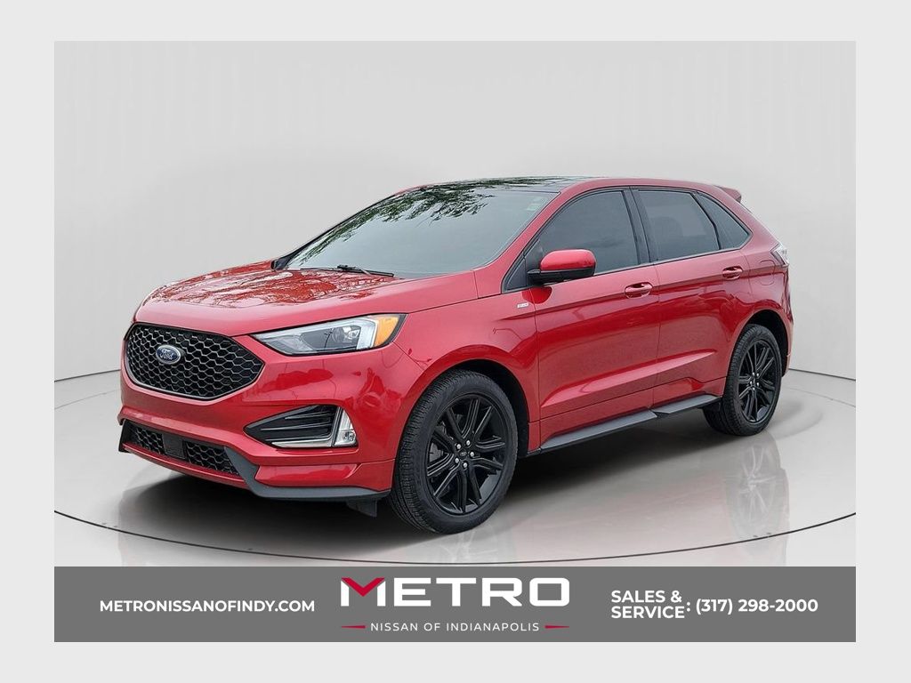 Red Metallic 2022 Ford Edge SUV / Crossover All-Wheel Drive 8-Speed Automatic