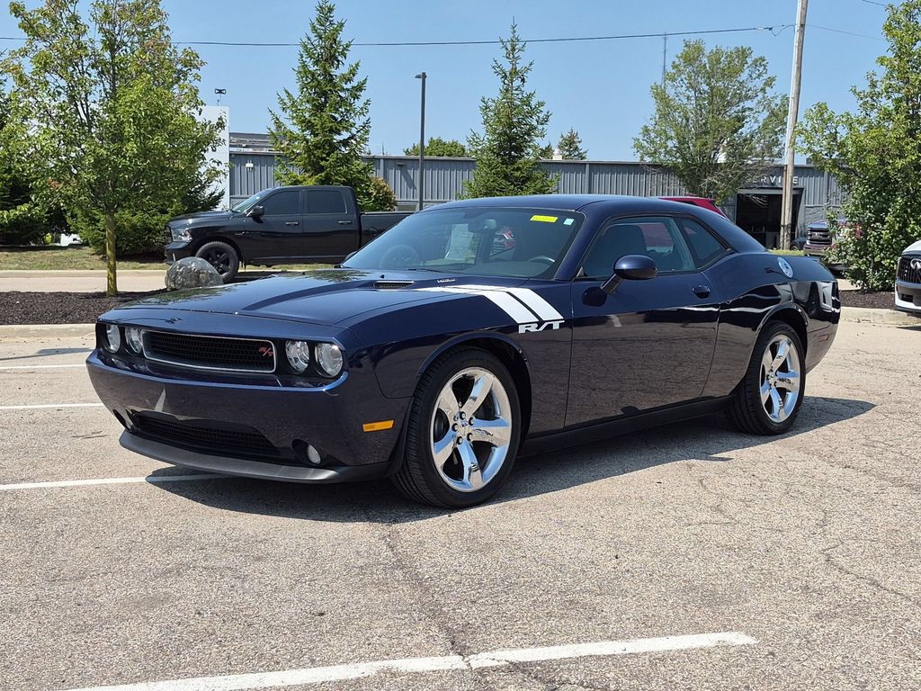 Jazz Blue Pearl 2013 Dodge Challenger Coupe Rear-Wheel Drive 6-Speed Manual